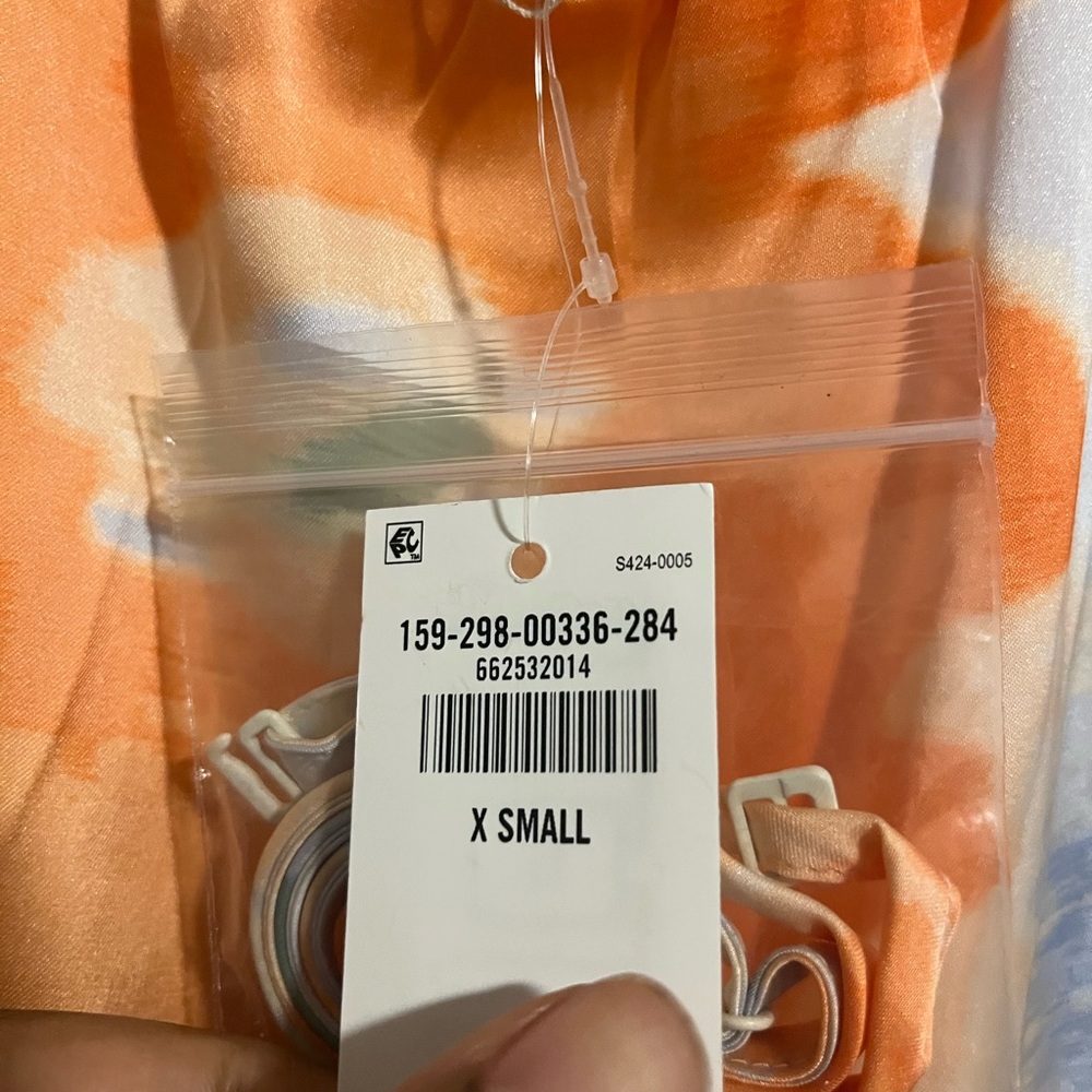 Abercrombie and Fitch Floral Maxi dress with straps - Orange & Cream - Picture 12 of 12